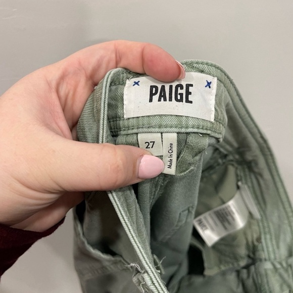 Paige Hoxton Skinny Ankle Cargo Pants in Green Size 27 - Picture 11 of 12